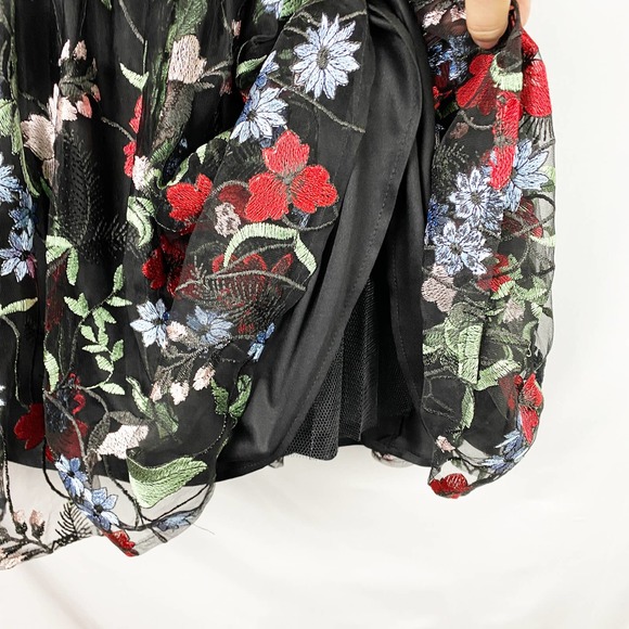 Mac Duggal Floral Cold Shoulder Fit-&-Flare Dress - Picture 8 of 11